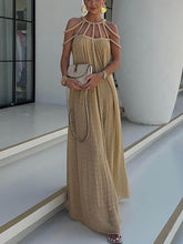 Draped Braids Cover Charming Up Maxi Dress InsStreet