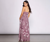 Hila Floral Stylish Chiffon A-Line Dress InsStreet