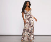 Floral Tropical Surplice Charming Wrap Maxi Dress InsStreet