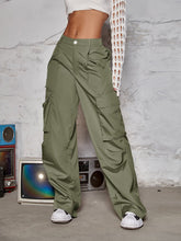 Street Flap Pocket Wide Leg Cargo Pants InsStreet
