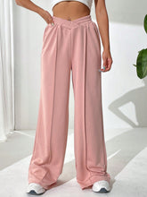 Solid Wide Leg Sweatpants InsStreet