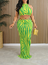 Printed Tank Top & Skirt Set Ins Street