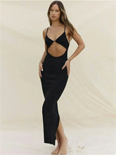 Backless Beach Elegant Party Sleeveless V Neck Cutout Mini Sun Sexy Split Wrap Maxi Dress InsStreet