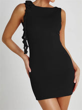 Sexy Summer Backless Flower Patchwork Tassels Sleeveless Party Mini Dress InsStreet