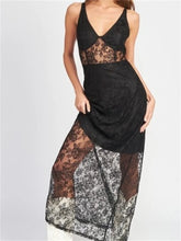 Sexy Women V Neck Sleeveless Lace Patchwork Flower Embroidery Slim Tank Summer Party Vestidos InsStreet