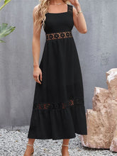 Women Hollow Out Lace Floral Patchwork Square Neck Sleeveless Party Beach Club Summer Streetwear New InsStreet