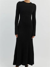 Women Knitted Ribbed Casual Spring Autumn Sleeve Party Beach Cocktail Club Vestidos Streetwear InsStreet