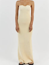 Women Ribbed Tube Summer Knitted Strapless Backless Sleeveless Solid Color Bodycon Party Vestidos InsStreet