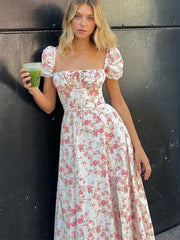 Out Lace Backless Bodycon Maxi Dress InsStreet