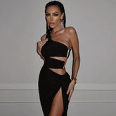 Sexy Backless Cut Out Summer Club Party Off Shoulder Long Midi Dress InsStreet