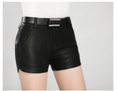 Fashion PU Leather Shorts InsStreet