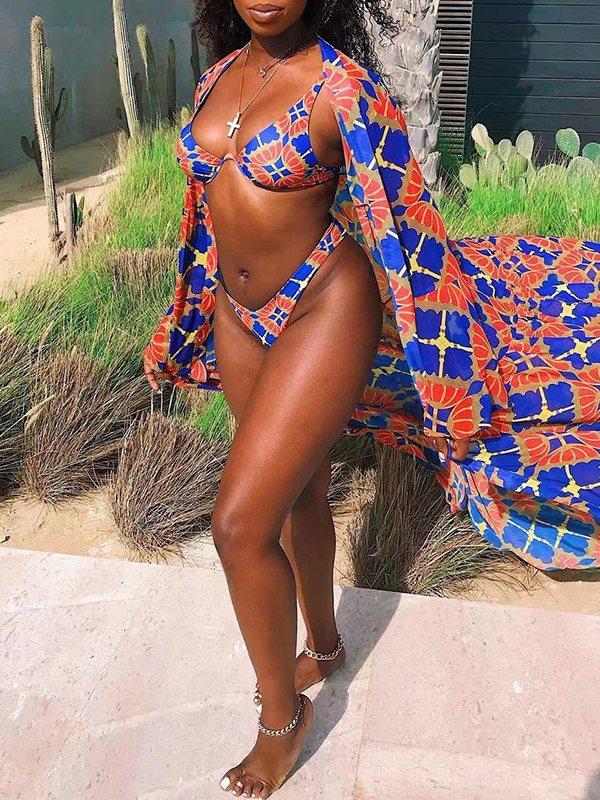Printed Bikini with Cover-up Ins Street