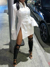 Slit Shirt Dress Ins Street