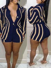 Stripe Knit Shirt & Shorts Set--Clearance Ins Street