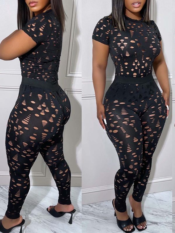 Ripped Top & Pants Set Ins Street