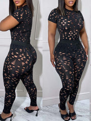 Ripped Top & Pants Set Ins Street