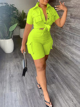 Cargo Shirt & Shorts Set Ins Street