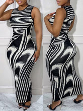 Printed Sleeveless Dress Ins Street