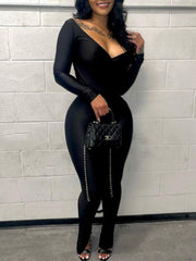 V-Neck Top & Pants Set--Clearance Ins Street