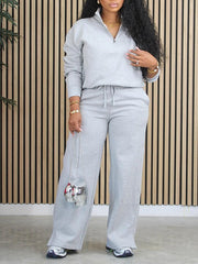 Zip Sweatshirt & Pants Set Ins Street