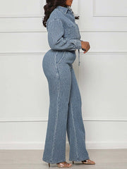 Denim Shirt & Pants Set Ins Street