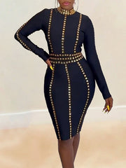 Studded Bodycon Dress--Clearance Ins Street