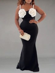 Floral Mermaid Dress--Clearance Ins Street