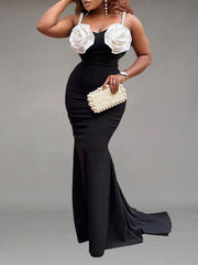 Floral Mermaid Dress--Clearance Ins Street