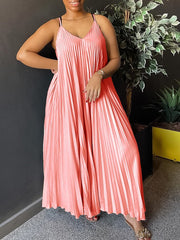 Pleated Cami Dress Ins Street
