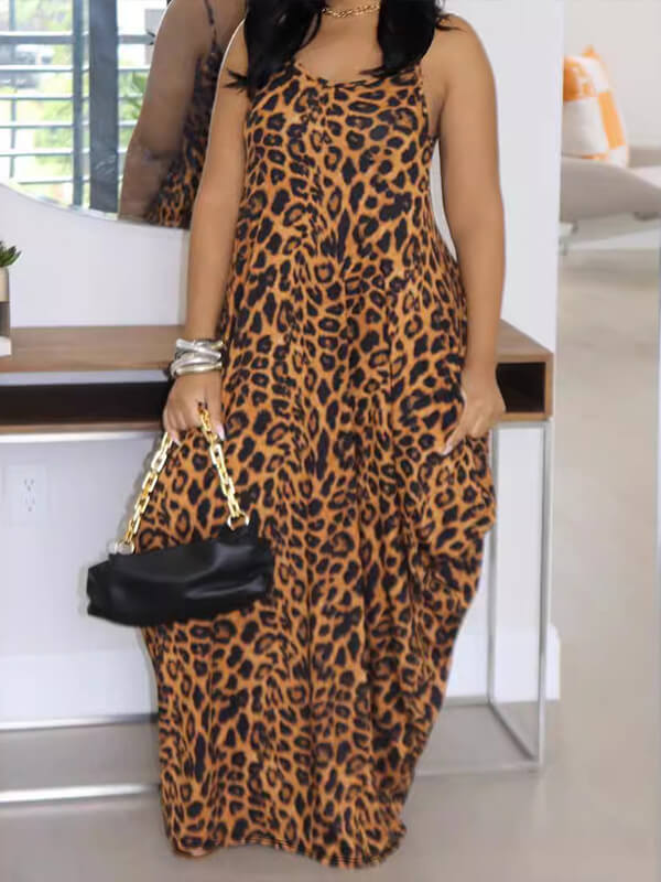 Leopard Cami Dress Ins Street