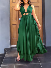 Ruffle Cami Dress Ins Street