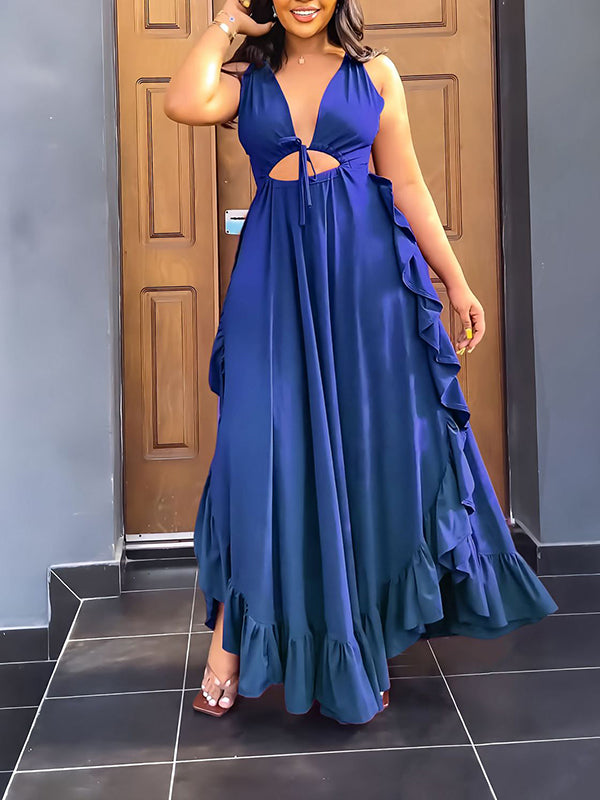 Ruffle Cami Dress Ins Street