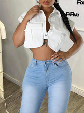 White Cargo Shirt Ins Street