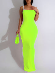 Contrast Cami Dress Ins Street