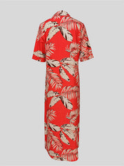 Printed Shirt Dress Ins Street