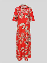 Printed Shirt Dress Ins Street