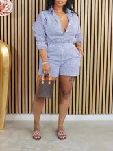 Stripe Shirt & Shorts Set Ins Street