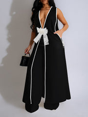 Sleeveless Tunic Top & Pants Set Ins Street