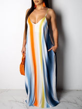 Stripe V-Neck Cami Dress--Clearance Ins Street