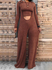 Cropped Sweatshirt & Overall Set Ins Street