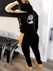 Logo Colorblock Hoodie & Pants Set--Clearance Ins Street