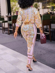 Printed Shirt & Pants Set Ins Street