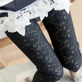 High Waist Floral See Through Strethchy Pants InsStreet