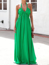 Hit The Beach Smocked Halter Maxi Dress - Kelly Green (Copy) Ins Street