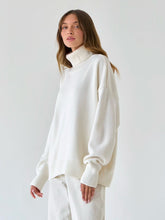 Amsterdam Mock Neck Sweater - Cream - FINAL SALE FATE-001
