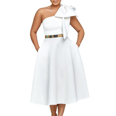 Angelina Pocketed Babydoll Dress - Simply Green FLAW-001