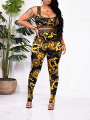 Printed Tank Top & Pants Set Ins Street