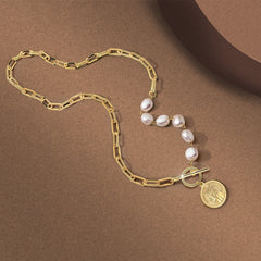 Shashi - Republique Dual Pendant Necklace - Gold Ins Street