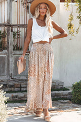 Deluca Patchwork Button Down Maxi Skirt - Sand PROM-001