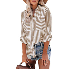 Puerto Rico Striped Button Down Top Ins Street